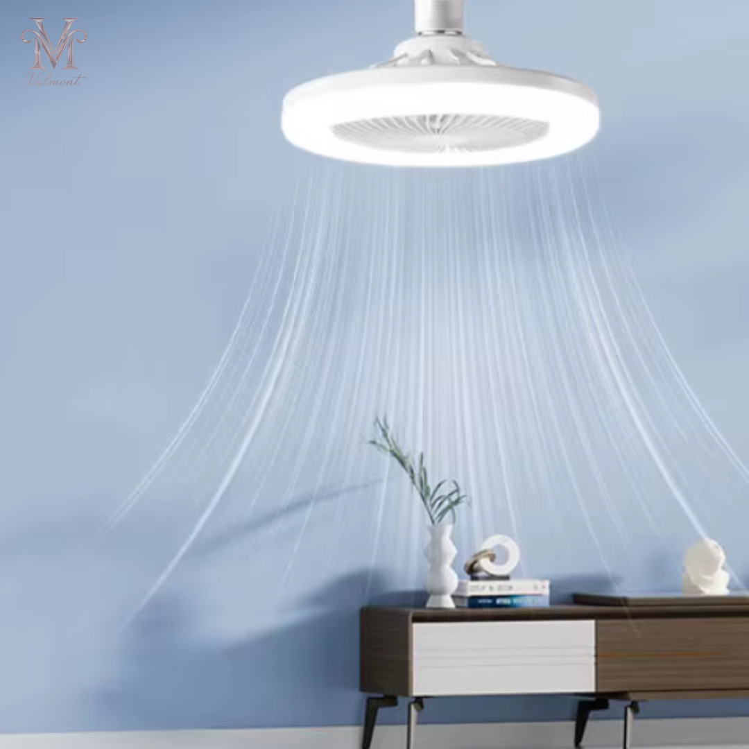 Ventilador de techo giratorio 3 en 1 con lámpara de iluminación