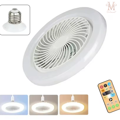 Ventilador de techo giratorio 3 en 1 con lámpara de iluminación
