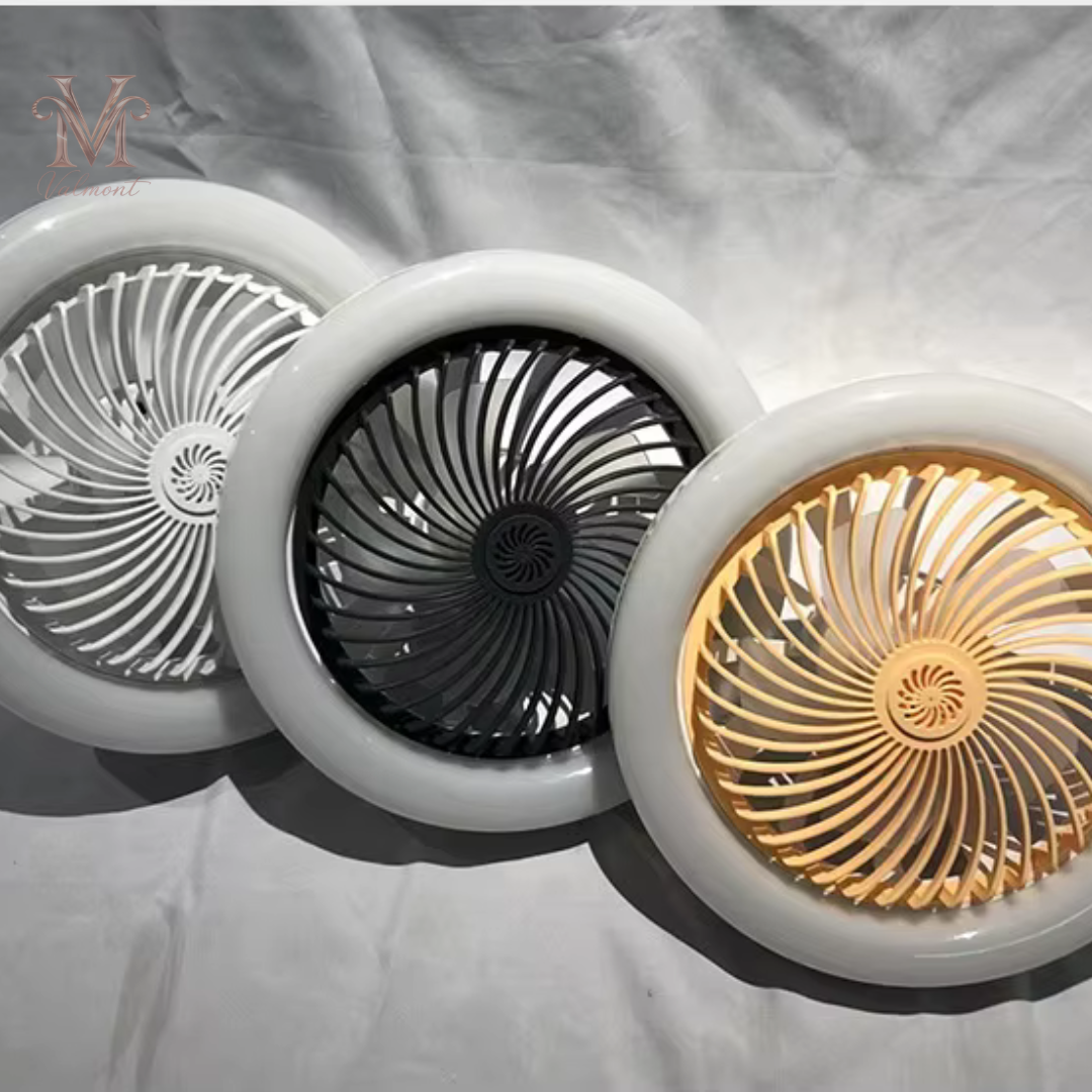 Ventilador de techo giratorio 3 en 1 con lámpara de iluminación