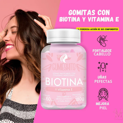 Gomitas con Biotina, Colágeno y Vitamina E